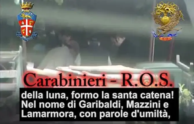 Ndrangheta, i dettagli della cerimonia di conferimento della Santa