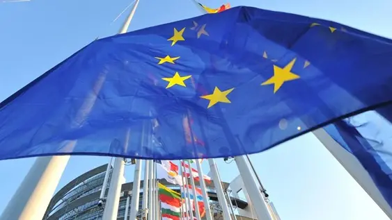 European flags fly in front of the European Parliament in the northeastern French city of Strasbourg on January 16, 2012, on the eve of the first session of the year and the election of the new EU Parliament president to succeed former Polish Prime Minister Jerzy Buzek. AFP PHOTO / GEORGES GOBET (Photo credit should read GEORGES GOBET/AFP/Getty Images)