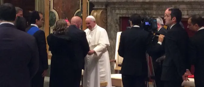 Papa Francesco ha ricevuto Oliverio