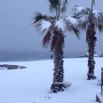 Nevicata storica a Reggio Calabria