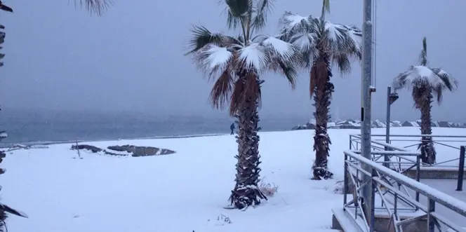 Nevicata storica a Reggio Calabria