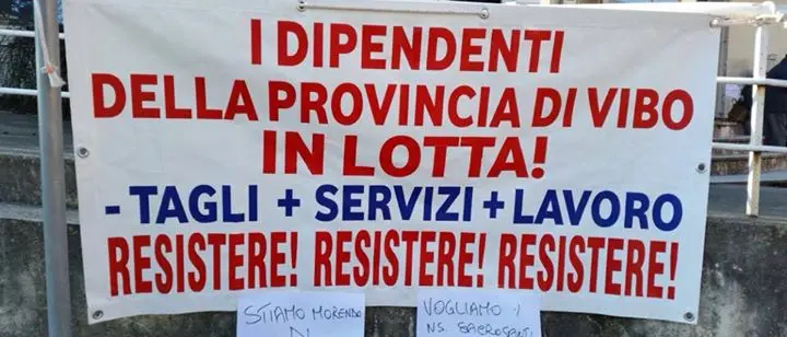 Vibo: dipendenti della Provincia alla Regione