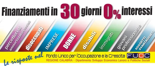Da Fincalabra nuovi fondi per l'occupazione e la crescita