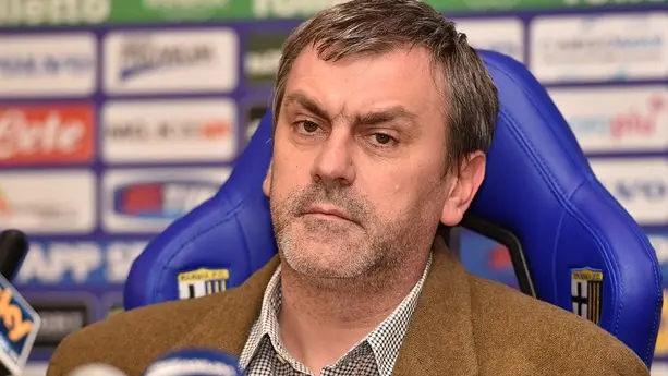 PARMA, ITALY - FEBRUARY 11: Parma FC president Giampietro Manenti speaks to the media during the Parma FC Press Conference at Stadio Ennio Tardini on February 11, 2015 in Parma, Italy. (Photo by Valerio Pennicino/Getty Images) , Getty Images