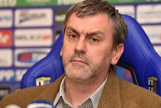 PARMA, ITALY - FEBRUARY 11: Parma FC president Giampietro Manenti speaks to the media during the Parma FC Press Conference at Stadio Ennio Tardini on February 11, 2015 in Parma, Italy. (Photo by Valerio Pennicino/Getty Images) , Getty Images