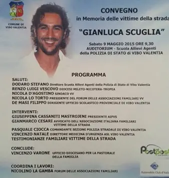 Vibo Valentia, sabato 9 maggio convegno in memoria della vittime della strada