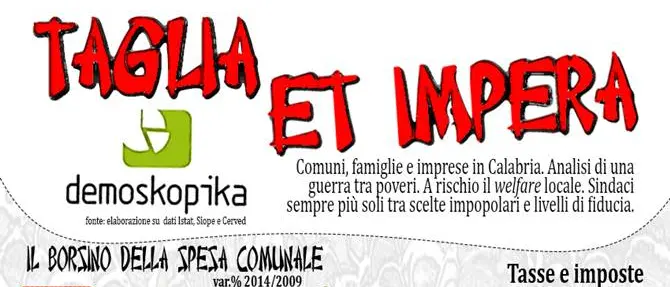 DemoskopiKa: tagli per oltre 300 milioni di euro ai Comuni calabresi VIDEO