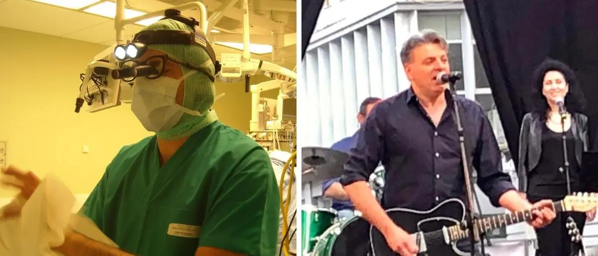 Marco, cardiochirurgo e anima rock: i battiti del cuore in sala operatoria come le note della musica dei suoi concerti