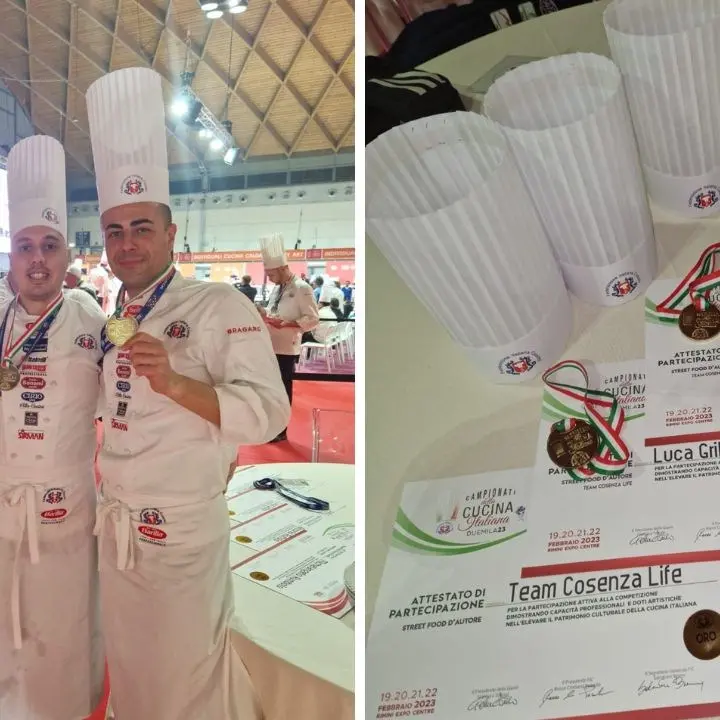Calabria sul tetto d’Italia, medaglia d’oro ai Campionati di Cucina per gli chef del Life Restaurant Pub