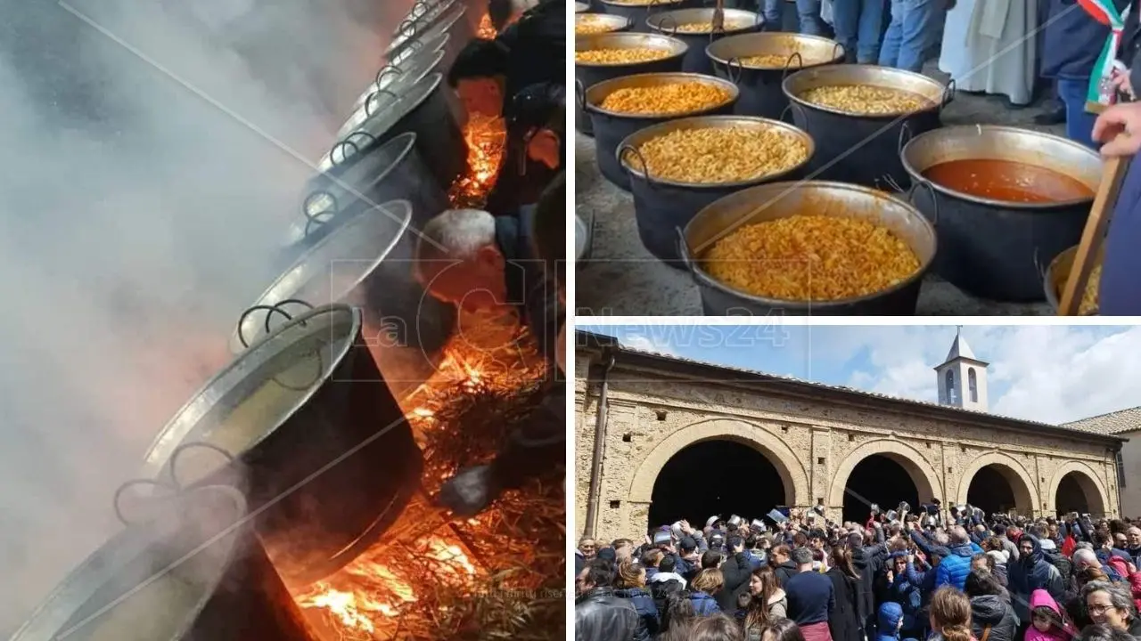 A Maida rivive l’antica tradizione della “Ciciarata”: pasta e ceci nel ricordo del gesto d’amore dei frati francescani verso i più poveri