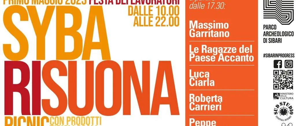 Sybarisuona, il primo maggio concerti e degustazioni al Parco Archeologico