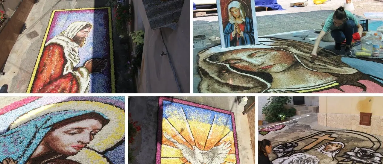 Infiorata di Potenzoni, tutto pronto per l’evento che unisce arte e fede