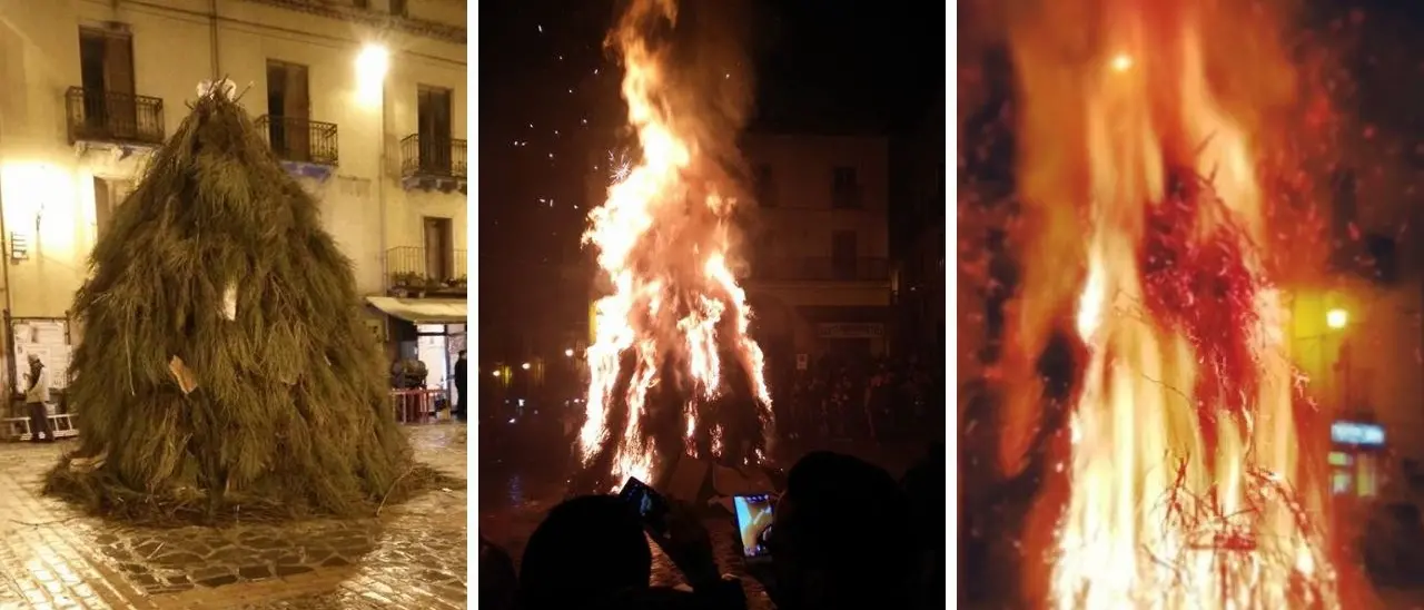 ‘U luminerio, il fuoco della vigilia dell’Immacolata che illumina San Marco Argentano