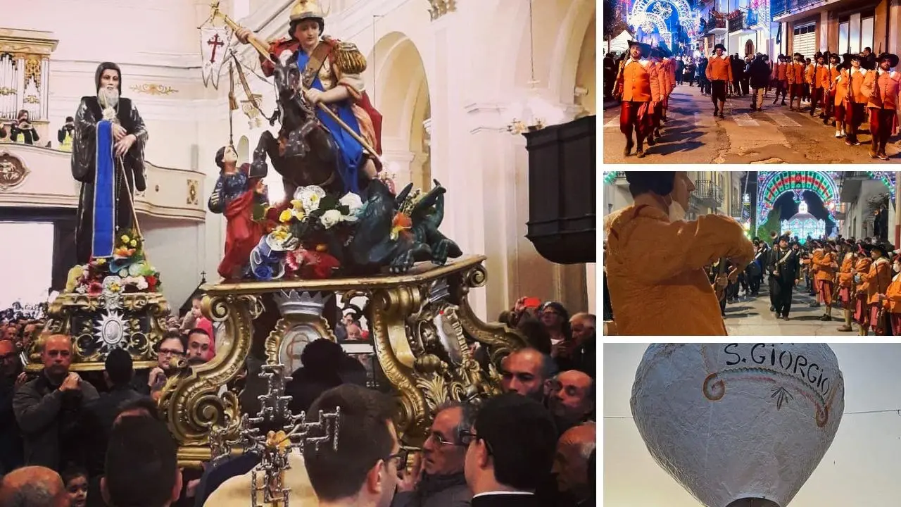 La festa di San Giorgio a Oriolo tra guardie spagnole e il lancio del pallone aerostatico