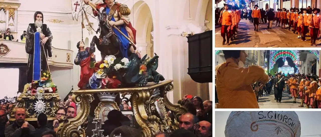 La festa di San Giorgio a Oriolo tra guardie spagnole e il lancio del pallone aerostatico