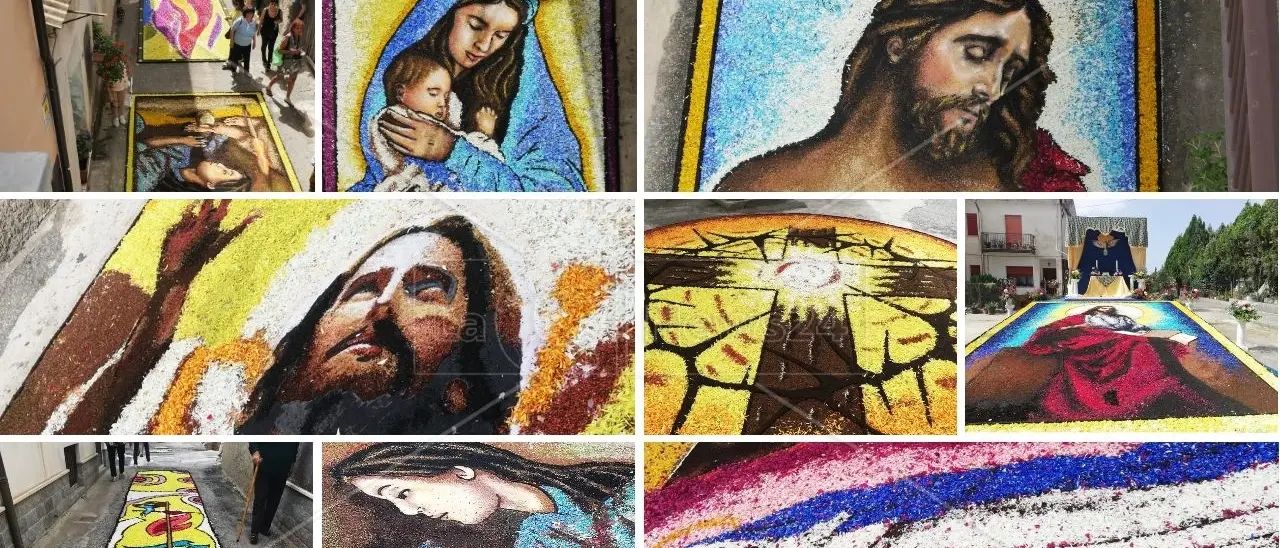 La fede abbraccia l’arte: viaggio a Potenzoni tra i mille colori dell’Infiorata