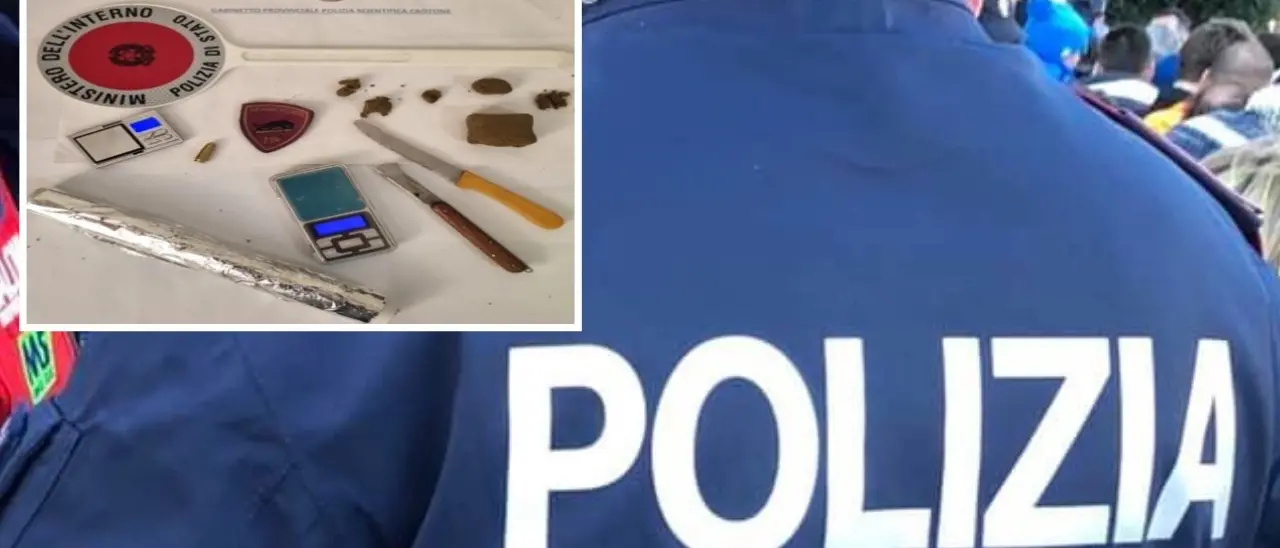 Hashish in un Bed and breakfast nel centro storico di Crotone, un arresto