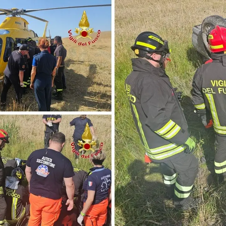 Cutro, auto finisce in un canale di scolo: 77enne trasferito con l’elisoccorso a Cosenza