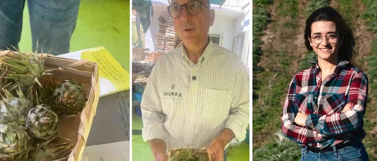 Dalla Lombardia alla Calabria per guidare l’azienda di famiglia che produce i rari carciofini selvatici spinosi