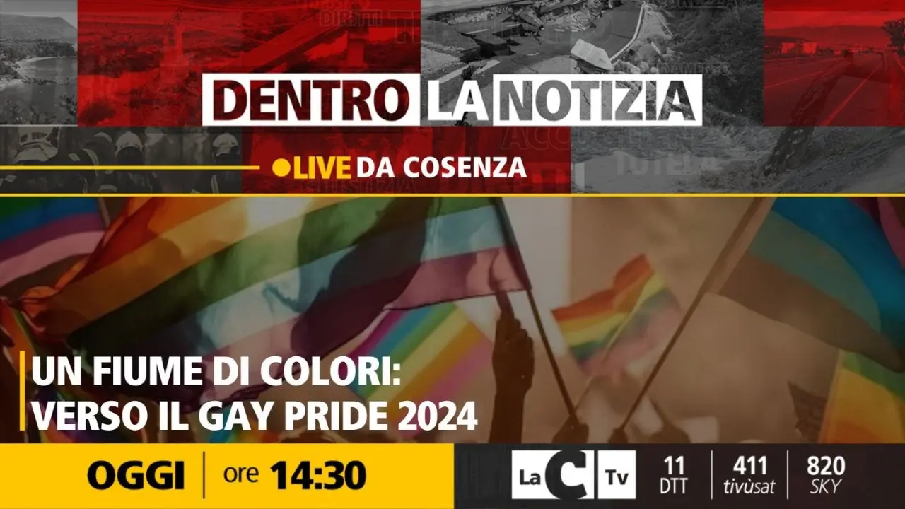 Tutto pronto per il Gay Pride 2024 a Cosenza, il focus oggi a Dentro la notizia