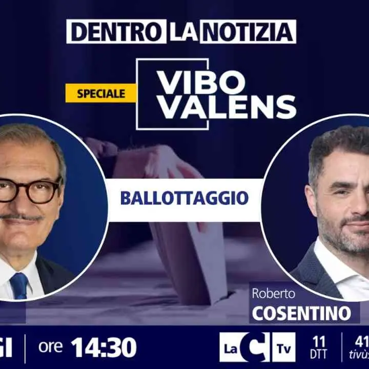 Dentro la Notizia, ultimo appuntamento con lo speciale Vibo Valens: in studio i due candidati Romeo e Cosentino