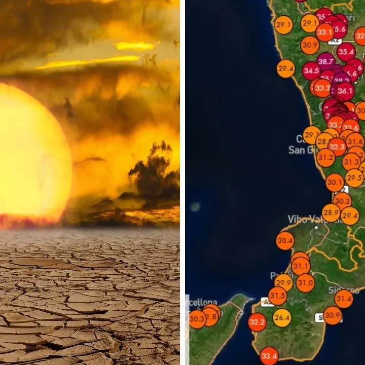 Caldo infernale in Calabria, superati i 40 gradi: ecco dove si sono registrate le temperature più alte