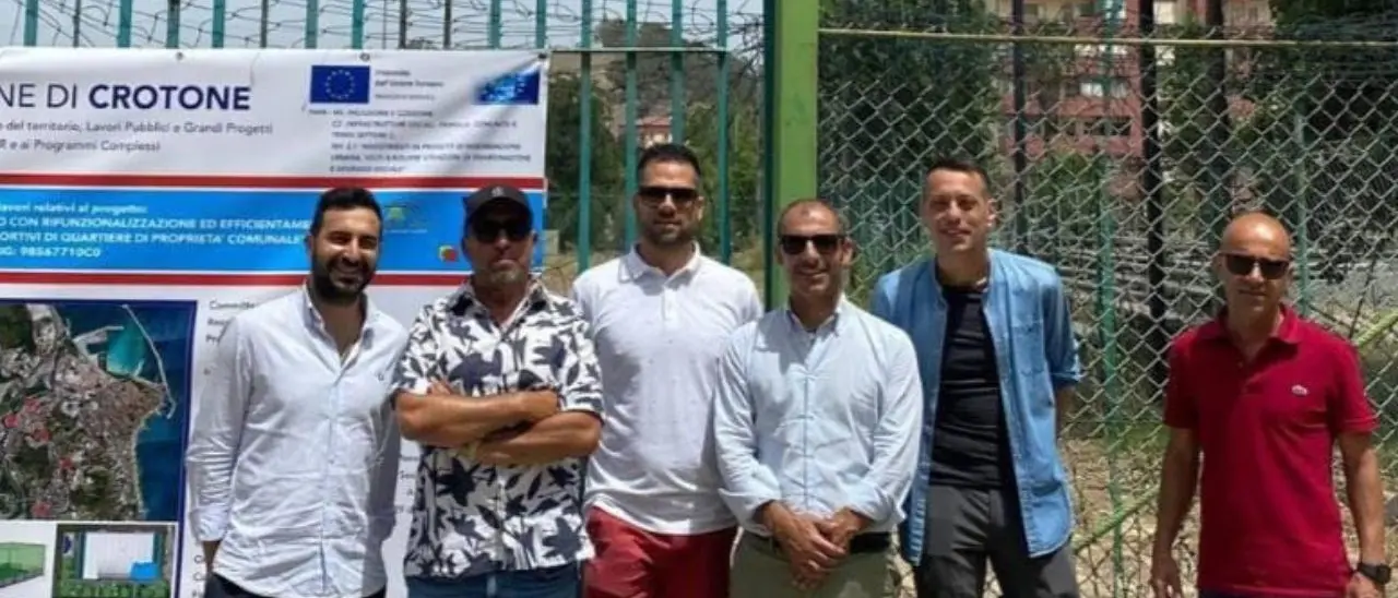 Crotone, partito il cantiere per l’impianto sportivo polivalente Bernabò per 1,3 milioni di euro