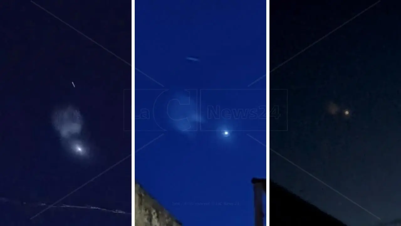 Ufo nei cieli della Calabria: strana luce sorvola la regione. Ma la spiegazione c’è