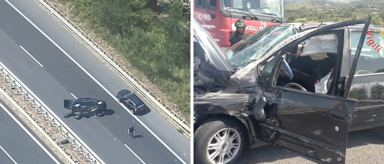 Incidente sull’A2, perde il controllo dell’auto e si ribalta sull’autostrada nel Catanzarese: un ferito
