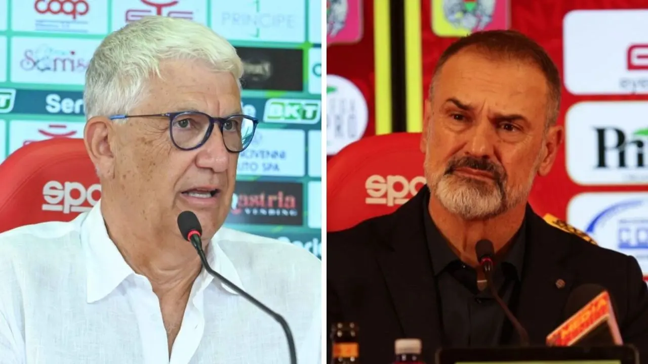 Vivarini: «Mai avuto paura di essere aggredito dai tifosi giallorossi». Noto: «Ora concentriamoci sulla nuova stagione»