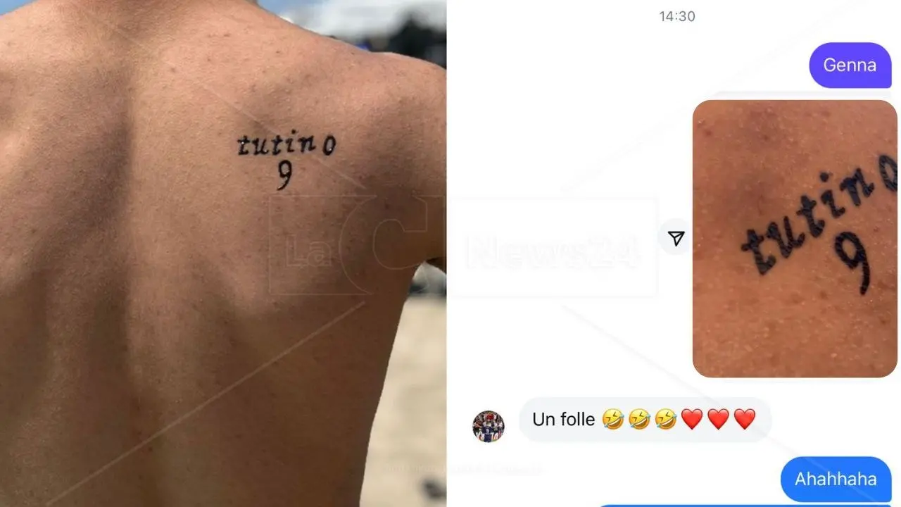 Tutino per sempre, tifoso del Cosenza celebra con un tatuaggio il suo idolo: «L’unico calciatore che mi ha fatto piangere di gioia»