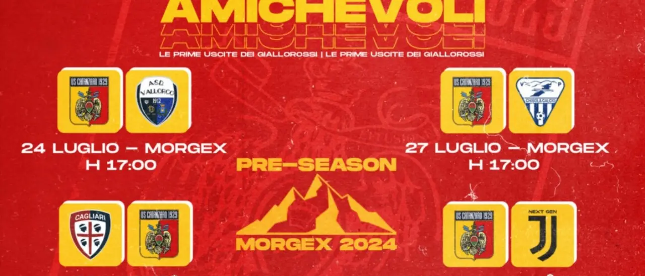 Us Catanzaro, definito il quadro delle amichevoli pre-season: le Aquile sfideranno anche Cagliari e Juve Next Gen