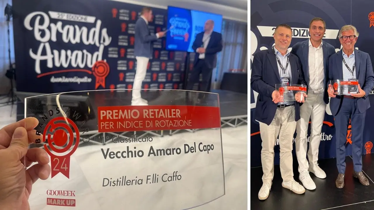 Vecchio Amaro del Capo grande campione al concorso Brands Award 2024