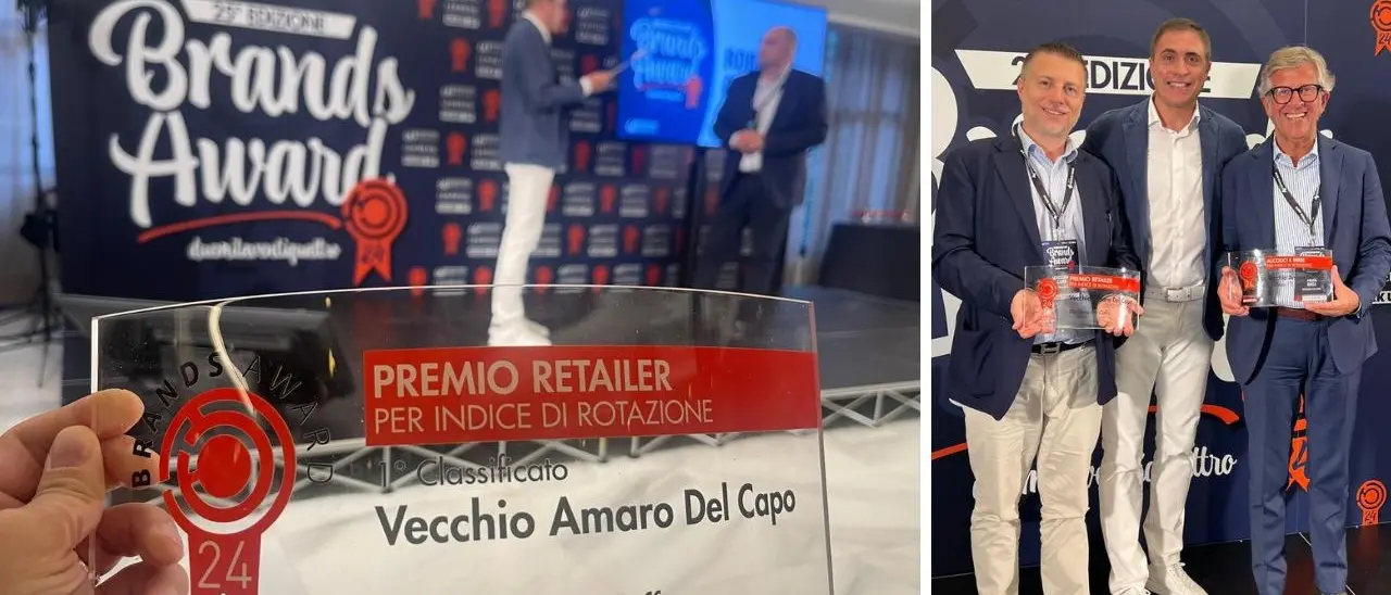 Vecchio Amaro del Capo grande campione al concorso Brands Award 2024