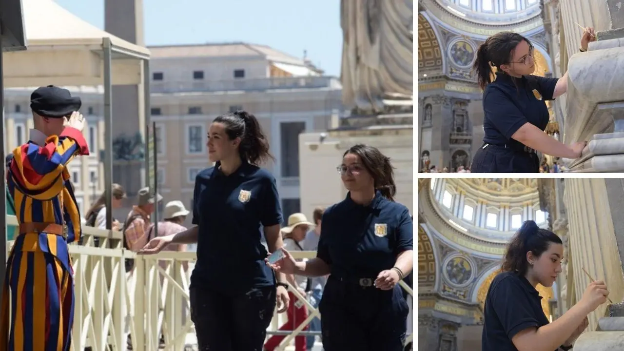 Una 21enne calabrese tra le prime due donne entrate a far parte dei manutentori della Basilica di San Pietro