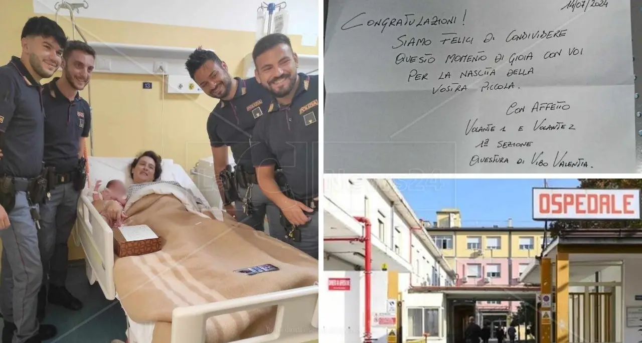 Vibo, bimba ha fretta di nascere: la polizia scorta i genitori fino all’ospedale