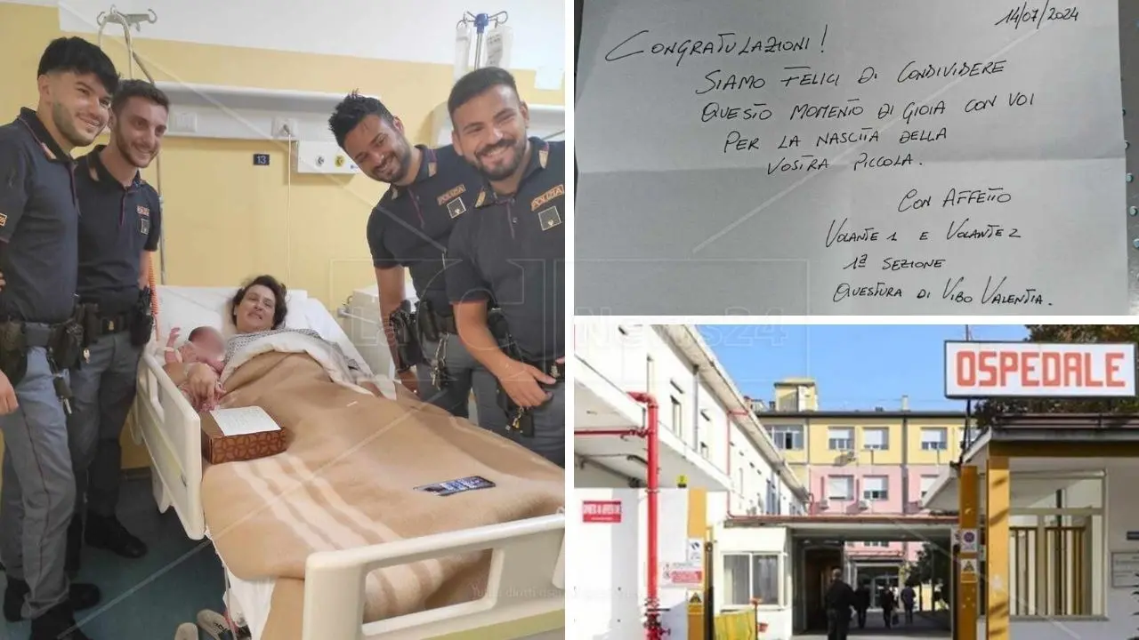 Vibo, bimba ha fretta di nascere: la polizia scorta i genitori fino all’ospedale