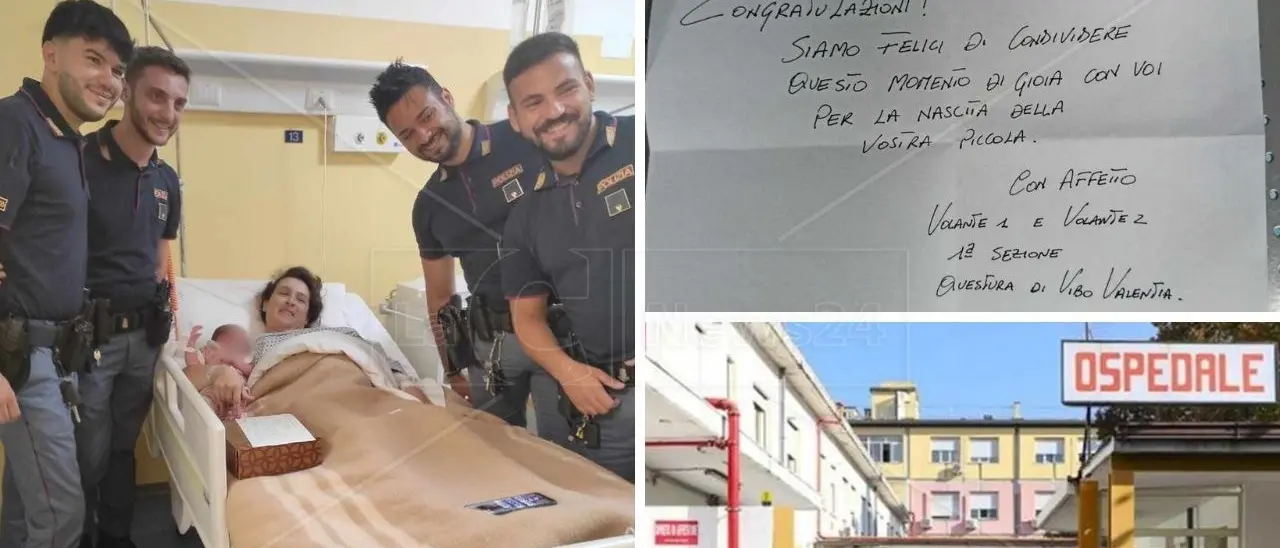 Vibo, bimba ha fretta di nascere: la polizia scorta i genitori fino all’ospedale