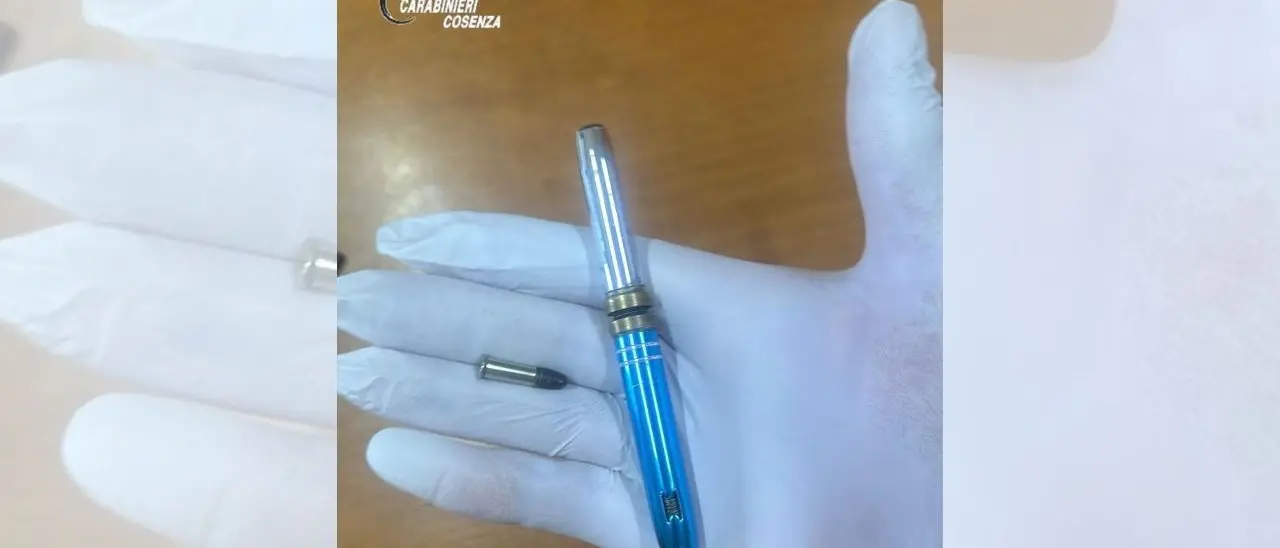 Nascondeva nel bagno di casa una “penna pistola”: 34enne arrestato nel Cosentino