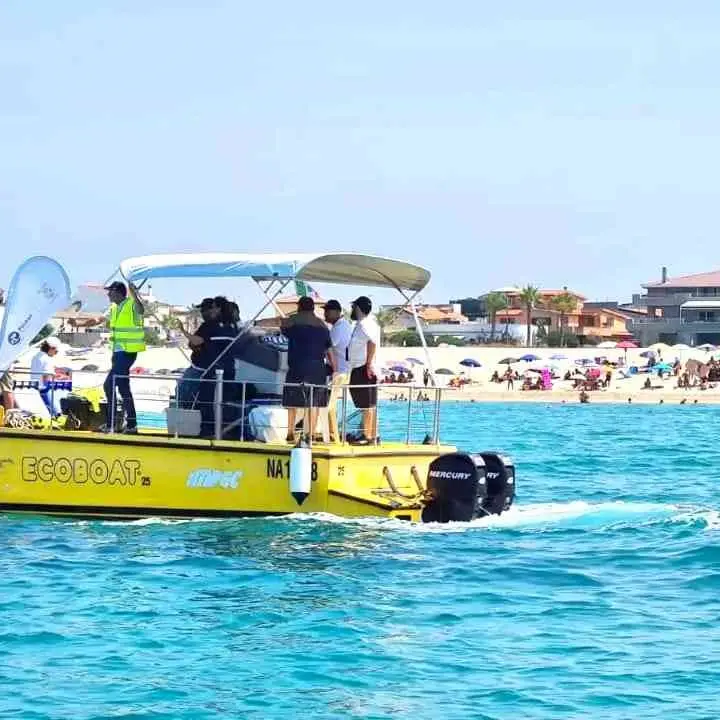 San Ferdinando, tornano in azione i battelli spazzamare della Regione Calabria contro la fioritura algale