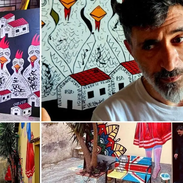 L’ultima “follia” dell’artista Caruso: vendere una sua opera a 120mila euro e finanziare le casette abbandonate di Petilia Policastro