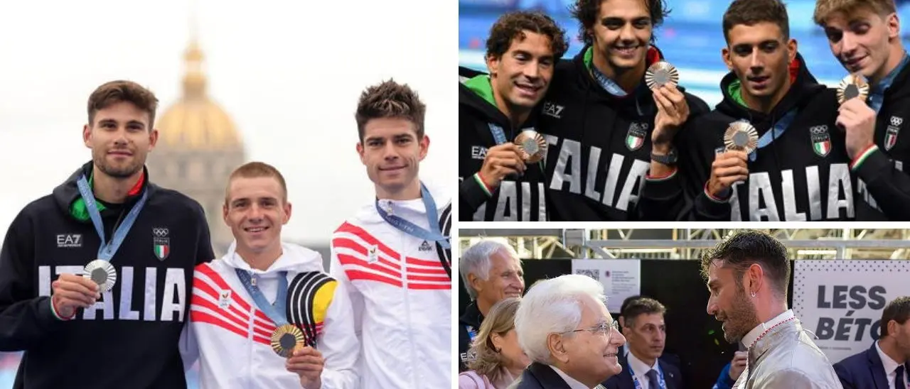 Olimpiadi, l’Italia apre Parigi 2024 con tre medaglie: Ganna argento, bronzi di Samele e della 4x100 stile