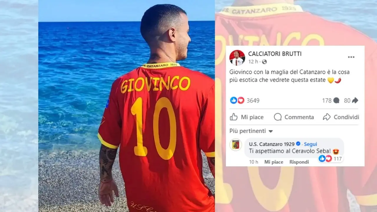 Giovinco con la maglia del Catanzaro, la foto diventa virale sui social: «La cosa più esotica che vedrete questa estate»