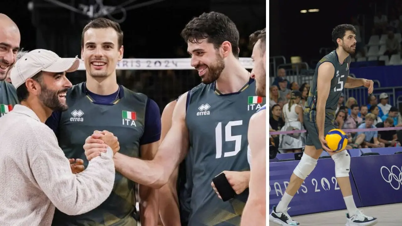 Olimpiadi, l’Italvolley vola verso i quarti e il calabrese Lavia riceve i complimenti di Marco Mengoni