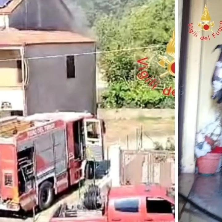 Chiaravalle, scoppia un incendio in casa e si rifugia sul balcone: salvata dai vigili del fuoco