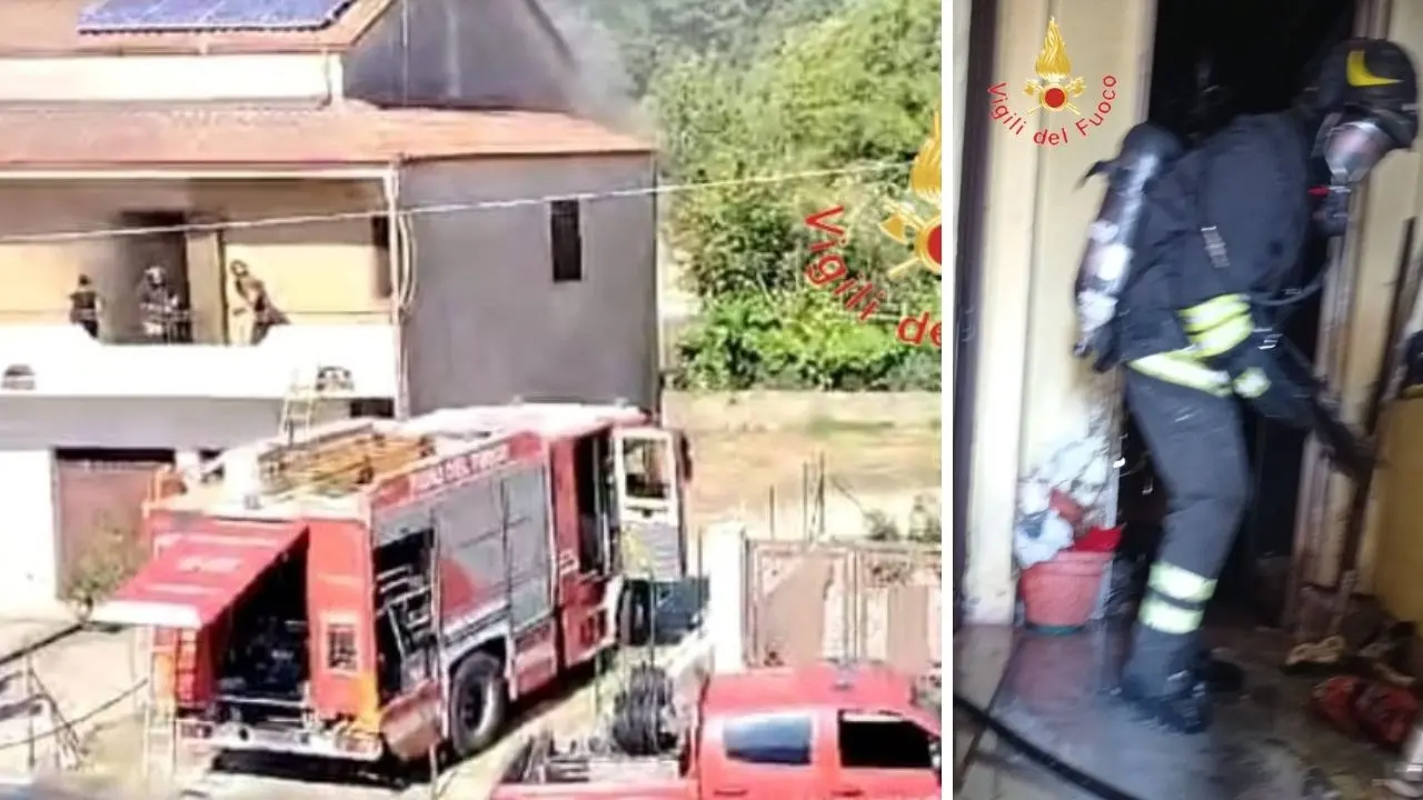 Chiaravalle, scoppia un incendio in casa e si rifugia sul balcone: salvata dai vigili del fuoco