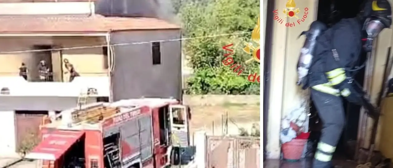 Chiaravalle, scoppia un incendio in casa e si rifugia sul balcone: salvata dai vigili del fuoco