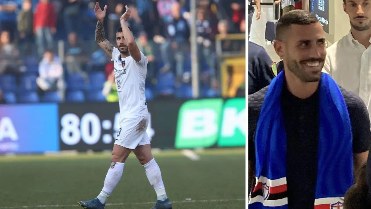 Il Cosenza saluta Tutino, l’attaccante passa ufficialmente alla Sampdoria: «Grazie di tutto Gennaro»