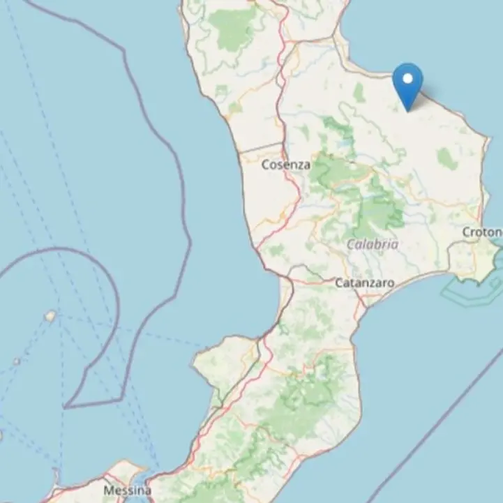 Forte scossa di terremoto avvertita in tutta la Calabria, magnitudo 5 con epicentro nel Cosentino