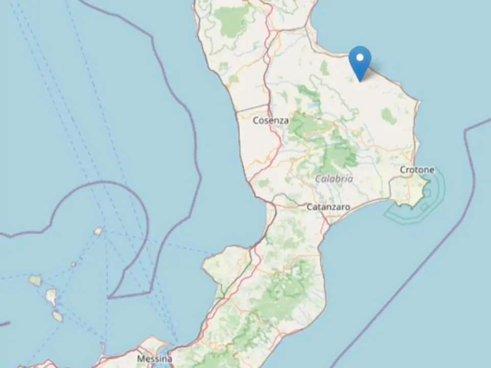 Forte scossa di terremoto avvertita in tutta la Calabria, magnitudo 5 con epicentro nel Cosentino